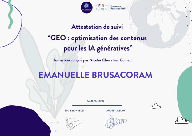 Formation GEO