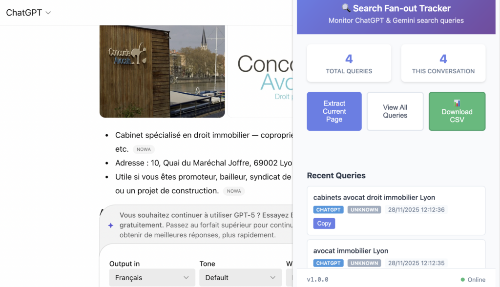 AI Search Fan-out Tracker